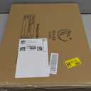 11"x14" Clear Acrylic Serving Tray with Golden Handles, Sturdy Huge Capacity Acrylic Tray for Coffee, Juice, Kitchen and Desk Organizer (11"x14")