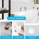 Art3d 10-Sheet Heavy-Duty Peel and Stick Backsplash, Self-Adhesive Vinyl Wall Tiles for Kitchen Countertop Bathroom, White