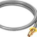 GasSaf 4FT 3/8" ID Natural Gas Hose, Natural Gas Grill Hose Suitable for Weber Grills, Blackstone Griddles, Generator, Patio Heater - CSA Certified