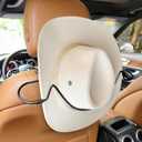 Cowboy Hat Rack Holder for Truck Car Hat Stand for Travel - Keep Hat in Shape, V-Shape Anti-Flip Grip Design for Automotive Roadtrip Hats Organizer for Men Women
