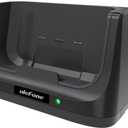 Ulefone Desk Charging Dock for RugKing Rugged Smartphone, Pogo Pin Wireless Charging, Dual Output, 2-in-1 Charger Stand