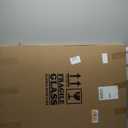 Abstract Gold Birch Trees I - Modern & Transitional Print on Natural Pine Wood - 24x32