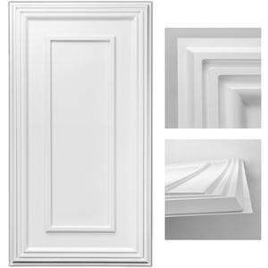 Art3d Drop Ceiling Tiles, 24x48in. White (12-Pack), Polyvinyl Chloride (PVC), Glue Down