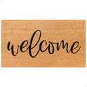 THEODORE MAGNUS Door Mat - Welcome Mat for Front Door with Non-Slip Backing - Durable Coir Doormat - Perfect for Outside Entrance and Entryway Matt - Outdoor/Indoor - Welcome - 24" x 48"