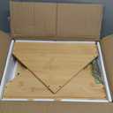 Corner Bread Box for Kitchen Countertop Bamboo Two Layer Large Capacity Bread Storage Bin Vintage Storage for Homemade Bread (Natural Bamboo)