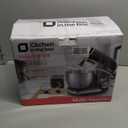 Kitchen in the box Stand Mixer,3.2Qt Small Electric Food Mixer,6 Speeds Portable Lightweight Kitchen Mixer for Daily Use with Egg Whisk,Dough Hook,Flat Beater (Black)