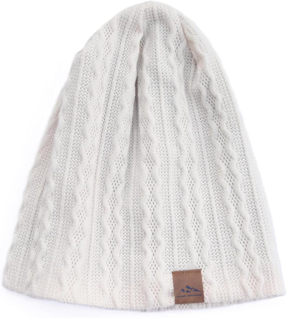 Radiation Protection EMF Hat 5G 4G Beanie (One Size, Cream Pie White)