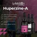 Lyfetrition Huperzine- A Supplement 380 mg, 4 Oz Liquid, 220 Servings, Made in USA, Quick Absorption, Quality Potent Ingredients, Third-Party Tested, Non-GMO, GMP Certified, Cruelty-Free Products