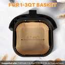 Small Air Fryer Liners Disposable 2 Qt for COSORI 2.1 Qt Air Fryer, Parchment Paper Baking Sheet Mini Air Fryer Liners