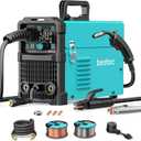 bestarc 165Amp MIG Welder, 110V 220V Flux Core MIG/Lift TIG/Stick 4 in 1 Welder Machine, Large LED Display Welding Machine, IGBT Inverter bestarc Welder MIG165 Soild Gasless Synergy MIG Welder
