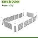 6x3x1ft Rectangle Galvanized Raised Garden Beds kit，Large-Capacity Metal Planter Garden Box Outdoor,Metal Garden Bed for Vegetables，Flower，Fruits，Steel Raised Beds for Backyard Gardening-1PC