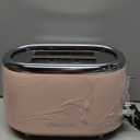 MELLERHOME Retro Toaster 2 Slice, 7 Browning Levels, 3 Functions (Reheat, Defrost, Cancel), Stainless Steel Features, Removable Crumb Tray, Under Base Cord Storage, Pink Kitchen Accessories Dcor