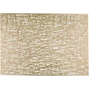 Snowkingdom Gold Placemats Set of 8, Rectangular Vinyl Metallic Place Mats, Washable Wipeable Table Placemat, Non-Slip Heat Resistant Kitchen Dining Table Mats for Wedding Halloween Outdoor Party