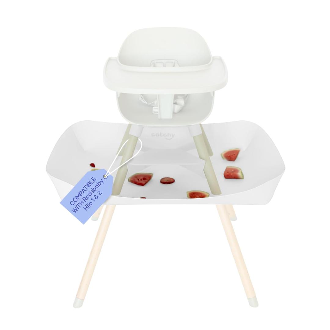 CATCHY - Food Catcher - Compatible with Lalo The Chair High Chair + 12 Other High Chairs - Highchair Sold Separately - Baby & Toddler Food & Mess Catcher - Under High Chair Accessory