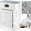 Pet Air Purifier for Home Large Room 2500 sq ft, H13 HEPA Washable Double-Sided Filter, Air Cleaner for Pet Hair Dander Odor Allergies Pollutant Smoke Dust, PM2.5 Air Quality Monitor, Auto Mode, P358 Grey