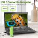 Microscope for Kids 2.0" IPS Screen 500X-1000X Digital Handheld Kids Microscope with 8 LED Lights for Adults/Children Compatible with Mac/Windows