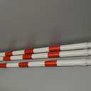 BATTIFE 4 Pack Retractable Traffic Cone Bar from 4 ft to 6.9 ft, Expandable Cone Bar for Traffic Road Parking use, White and Red, Cone Not Include