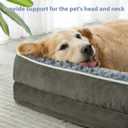 BFPETHOME Orthopedic Dog Beds for Large Dogs-Waterproof Sofa Pet Bed with Removable Washable Cover, Big Dog Bed with Waterproof Lining and Nonskid Bottom,Pet Bed for Large Dogs