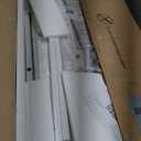 Furologee 60" Computer Desk with 4 Drawers and Printer Space, Gaming Desk with LED Lights and USB Power Outlets, Home Office Desk with Fabric File Cabinet, Study Work Table with Shelf for Bedroom