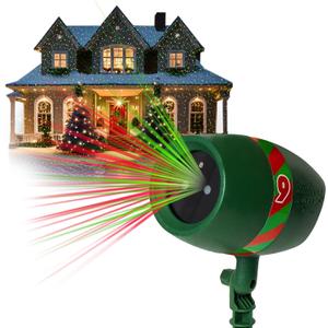 AS-SEEN-ON-TV with 9 Enhanced Modes for Spectacular Outdoor Holiday Laser Lighting with Thousands of Lights Covering 3200 Square feet, Green, 8.5 in