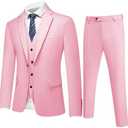  Dbutiy Mens 1 Piece Slim Fit Suit - One-Button Tuxedo, Ideal for Weddings and Business, Includes Jacket, M, Pants not included
