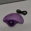 seenda Wireless Trackball Mouse, Bluetooth Rollerball Thumb Control Mice Ergonomic, Rechargeable, 3 Device Connection (Bluetooth/USB) Compatible for Mac/Android/Windows Computers - Purple