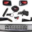 EZ-GO TXT LED Light Bar Kit with Turn Signals, Hazard Flasher, Horn and Brake fits EZGO TXT Gas&Electric Golf cart (Years 1994.5-2013)