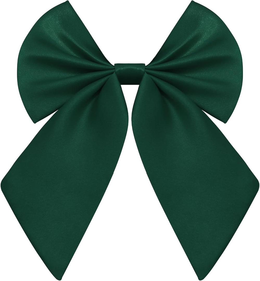 Bow Tie for Women Pre-tied Adjustable Womens Bow Tie, Solid Color Bowtie for Women School Uniform Work Party