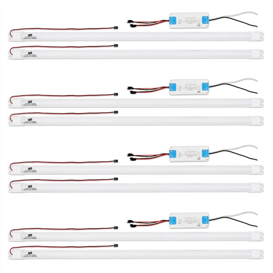 4FT LED Retrofit Kit,Recessed Fluorescent Light Retrofit Super Bright LED Light,Panel Light,Troffer Quick Repair and Retrofit LED Kit,No Professional Tools Required,36w,5000K White Light (4 Pack)