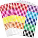 10000 Pcs 1/4" Small Colored Dot Stickers Tiny Round Labels, 10 Colors Circle Stickers for Office Classroom