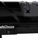 Chef'sChoice Electric Knife Sharpeners Diamond Hone with 100-Percent Diamond Abrasives and Precision Angle Guides with XV Technology for 15-Degree Straight-Edge and Serrated Knives, 2-Stage, Black