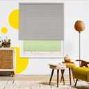 Cordless Mini Blinds, Light Filtering & Room Darkening Horizontal Window Blind for Indoor Windows, Grand Grey, 24" W x 48" H by YELLOW BLINDS