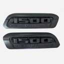 2pack OEM 1500 Etorque Exterior Badges Emblems Left Right Side Badges Hood 3D ABS Compatible with fits 1500 68500542AA 68500541AA (All Black)