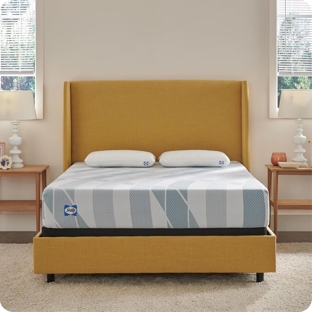 Sealy Dreamlife 10 Hybrid Mattress-in-a-Box, Queen, Sealy Comfort Gel Memory Foam, Sealy Responsive Encased Coils, Surface-Guard Technology