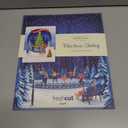 Freshcut Paper Pop Up Cards, Christmas Skating Scene, 3D Popup Christmas Cards, Holiday Card with Blank Notecard & Envelope