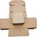 4x4x3 inch Shipping Boxes Pack of 25，Livejun Brown Corrugated Cardboard Box Mailer Boxes for Packaging Small Business Shipping，Boxes for Birthday Wedding Party Gift Giving (4 x 4 x 3)