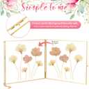 8x10 inch Double Glass Hanging Frame, Glass Pressed Flower Frames for Pressed Flower Clear DIY Vintage Artwork Display Frame with chain for Specimen, Certificate, Home Decor