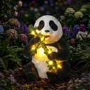 10.3 Inch Large Solar Garden Panda Statue