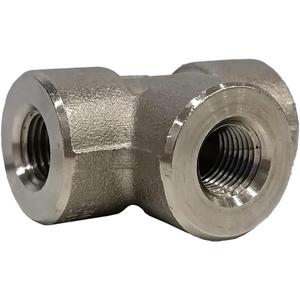 1/2" NPT Female Thread Equal Tee, Carbon Steel A105 Forged Pipe Fitting, 6000 PSI