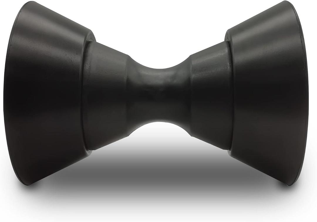 4" Boat Trailer Bow Bell Roller Assembly with 1/2" Shaft fits 4" Bracket, Polyurethane