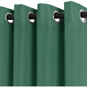 Emerald Green Linen Curtains 84 Inch Length 2 Panels for Living Room Bedroom, Light Filtering Sheer Curtains 84 Inches, Modern Farmhouse Grommet Semi Sheer Soft Privacy Drapes