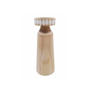 HD 10 in Wood candle holder
