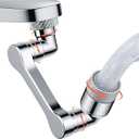 1440 Swivel Sink Faucet Extender - Universal Kitchen Sprayer, 2 Flow Modes, 1080+360 Rotatable Sink Aerator Extension, Swivel Multifunctional Robotic Arm for Kitchen/Bathroom