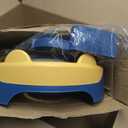 Potty Training Seat, Upgrade Toddler Toilet Seat for Kids Boys Girls, 3 in 1 Potty Training Toilet with Step Stool Ladder-Non Slip Foldable (Blue+Yellow)