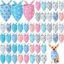 Weewooday 50 Pcs Winter Bandanas Bulk for Dogs Snowflake Cats Bandanas Charm Soft Triangle Bibs Adjustable Scarf for Small Medium Large Pets Winter Costume(25.6 x 17.7 x 17.7 Inch)