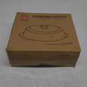 Tall Glass Microwave Splatter Cover for Food - Cookware & Bakeware Serving Dish Cover, Plate Splatter Guard Lid with Easy Grip Silicone Handle Knob - 100% Food Grade BPA Free & Dishwasher Safe - 10in.