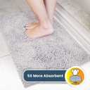 Muddy Mat | Super Absorbent Door Mat Indoor, Microfiber Quick Dry Chenille Entryway Rug, Non-Slip Front Door Mat, Indoor Mats for Entryway, Machine Washable Pet Rug, White 48"x72"