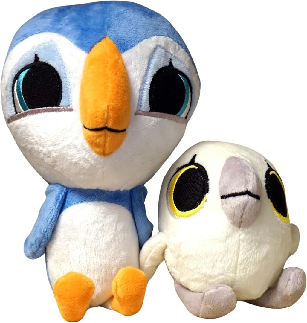 PUFFIN ROCK Oona & Baba Plush 2 Character Set | Oona Approximately 32cm | Baba Approximately 20 cm