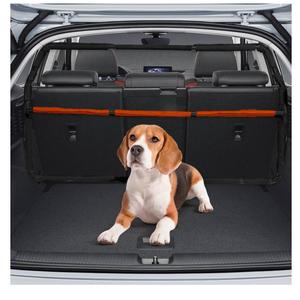 Dog Barrier for Car, 50" Wide SUV Dog Barrier for Cargo Area & 2nd 3rd Row Seats, Sturdy Dog Barrier for Small SUV & Truck with See-Through Net Mesh, Back Seat Divider for Mid-Sized Vehicle