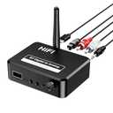 OQIMAX Bluetooth 5.1 Receiver for Home Stereo, Digital to Analog Audio Converter for TV, 3.5mm Bluetooth Aux Adapter, HiFi, Wireless Audio Receiver, Optical/RCA/AUX Port, Volume Control